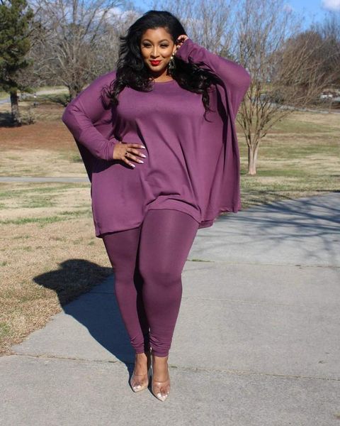 

plus size tracksuits 4xl 5xl 2 piece set women clothing long sleeve fitness pants fall winter outfits casual tracksuit matching sets, Black