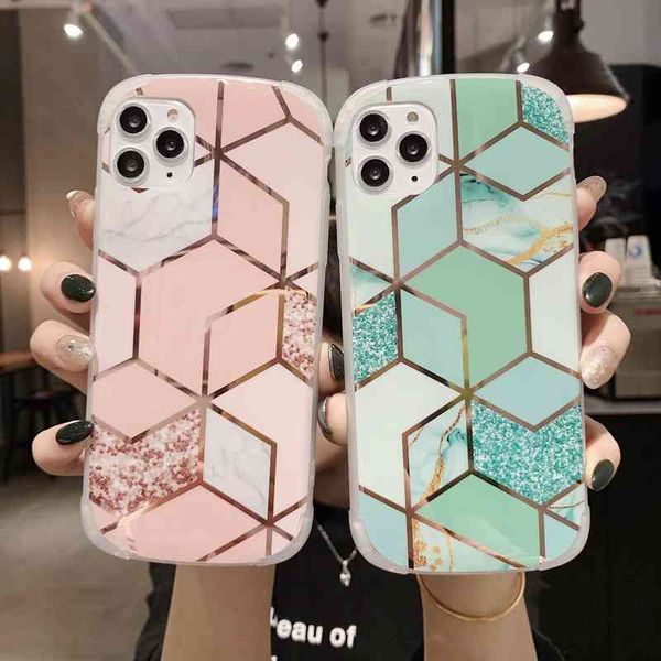 

anti-knock marbling tpu protective shockproof phone case for iphone 11 pro x xr xs max 7 8 plus se bumper protective cover case