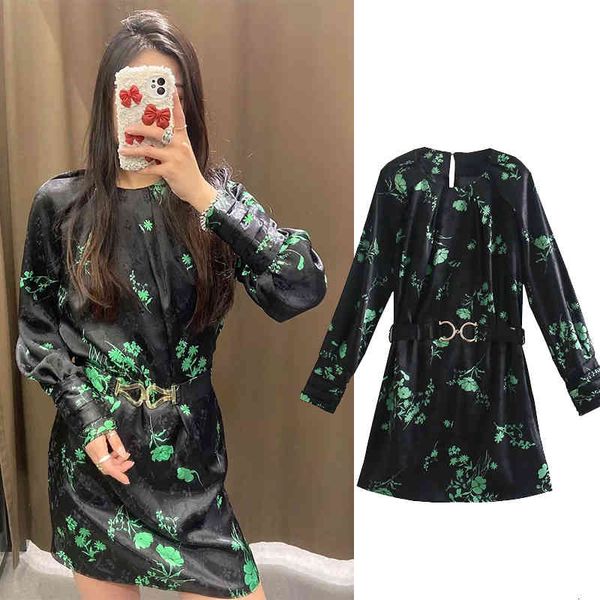 

rompers 2021 fashions printing flowers around the neck long up stylish women's fine fancy party dress, Black;white