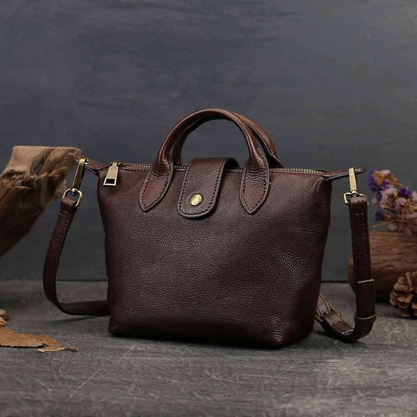 

new leather women's bag fashion business hand single shoulder messenger top