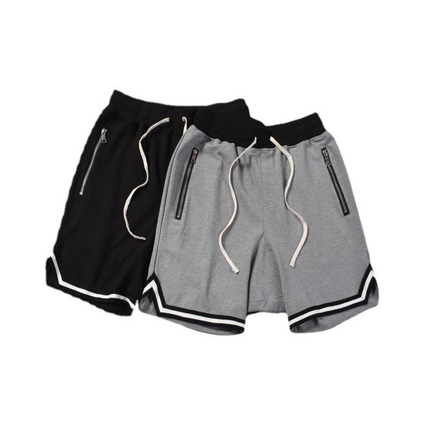 

fashionable shorts rock punk high street season 5 men's elastic waist side split casual summer sale, White;black