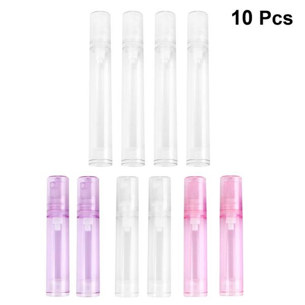 

storage bottles & jars 10pcs empty vacuum bottle lotion refillable portable dispenser travel liquid (assorted colo