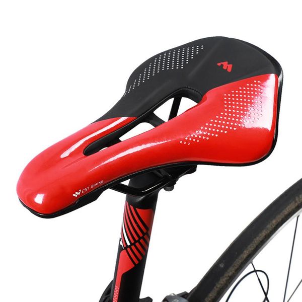 

bike saddles saddle steel rails mountain bicycle seat soft pu leather road mtb breathable accessories