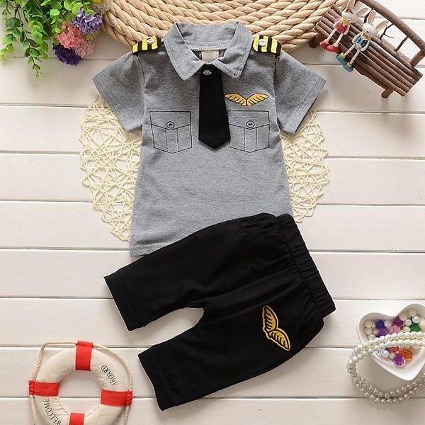

clothing sets casual summer clothes suit childern stripe gentleman clothing sets baby boys fashion set kids outfit zrw4, White