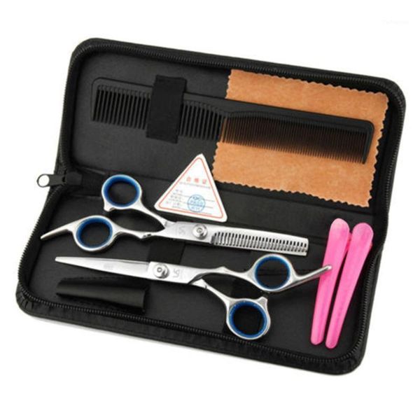 

professional salon hair cutting thinning scissors barber shears set with case1