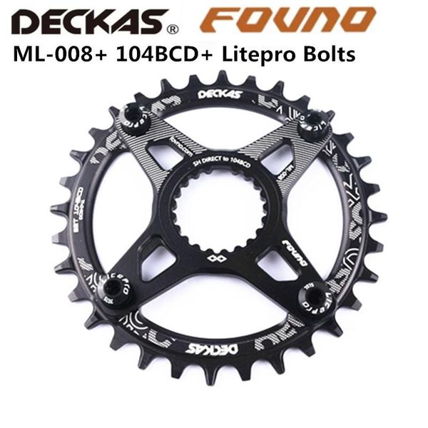 

bike heels & chainwheels fovno disk grab ml-008 chainring adapter deckas 104bcd round litepro bolts 5 pcs 12 speed to for mtb