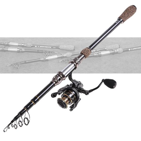 

boat fishing rods 2.7m carbon lure rod spinning casting 5 section ultra light fiber pole tackle