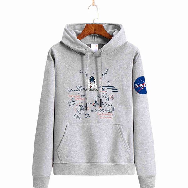 

brand hoodie ins super fire lovers hoodies autumn and winter nasa tide brand sweater head cashmere men's women size s-4x, Black
