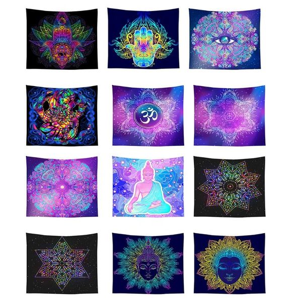 

tapestries 7 chakra tapestry bohemian mandala meditation wall hanging yoga mat