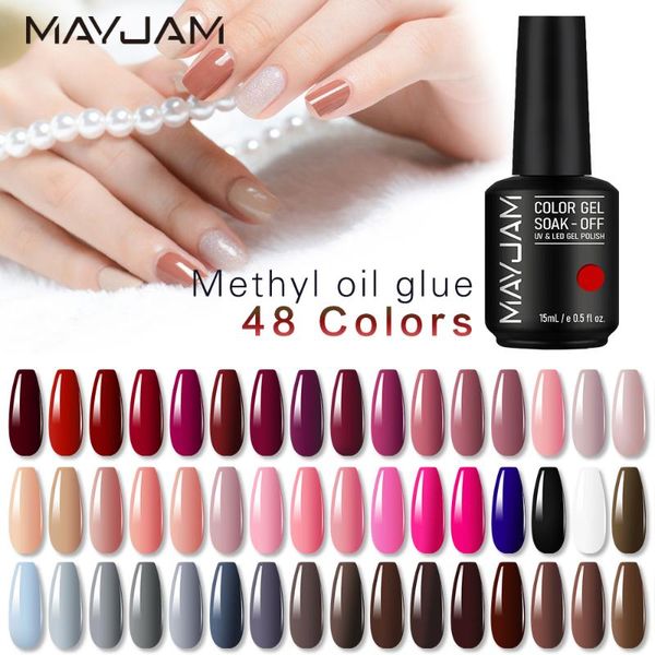 

nail polish gel varnish 15ml soak off vernis semi permanent manicure varnishes base coat art design