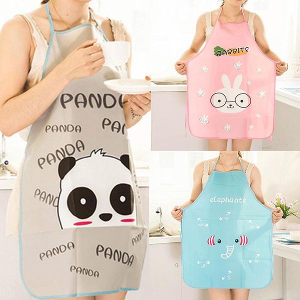 

1pcs creative lovely cartoon apron sleeveless waterproof anti-oil aprons for bbq kitchen cooking