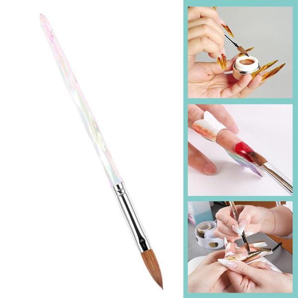 

nail brushes professional diy carving nails art pen acrylic brush extension uv gel builder tools tool powder, Yellow