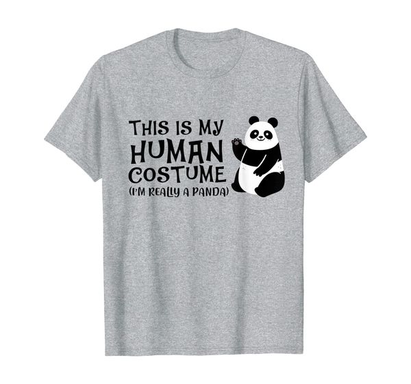 

this is my human costume i'm really a panda t-shirt, White;black