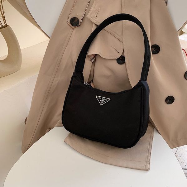 

p family's new nylon canvas handbag net red zhonggukendou same hobo underarm satchel single shoulder straddle bag