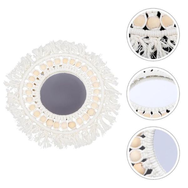 

mirrors 1pc creative woven style mirror household wall decor hanging