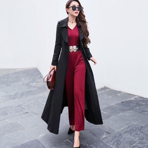 

wool female thin-fitting blouse hugging for a long-sleeve coat aux femme, Black