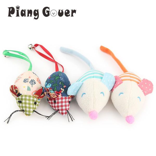 

cat toys 4pcs colorful mouse toy mice pet small bell catnip funny for kitten