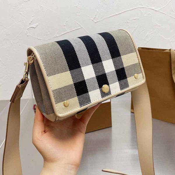 

handbag women luxurys designers bag 2021 shoulder bags check canvas cover soft flap widen ajustable leather strap multi-pocket plaid tote