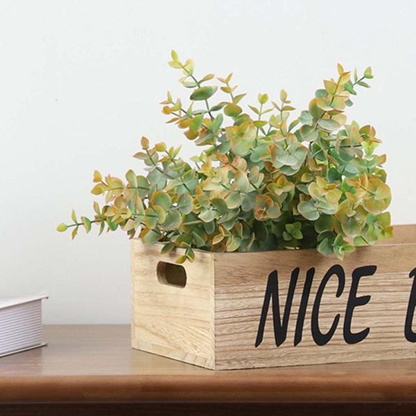 

decorative flowers & wreaths 5-branch artificial plant leaf bouquet plastic decoration wedding party fake leaves