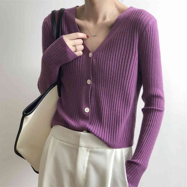 

women's tanks & camis hzirip women's blouses for fall, cardigans, eight colors, women, slim fit, chic, soft sweater, autumn ey8v, White