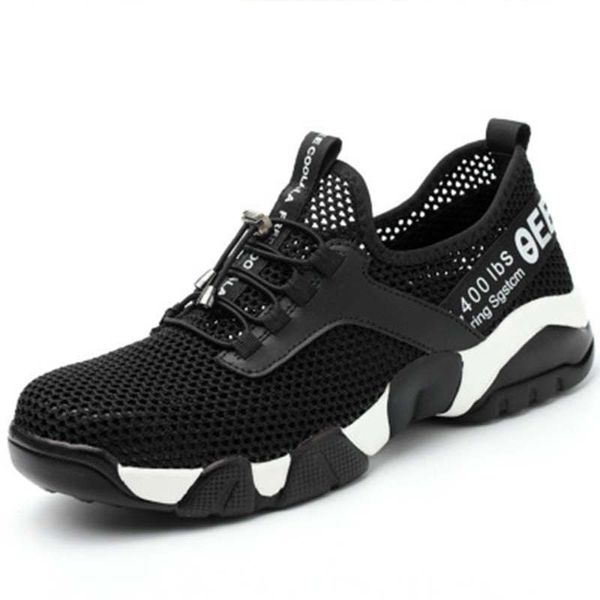 

2021new men steel toe work safety shoes lightweight breathable reflective casual sneaker prevent piercing women protective boots