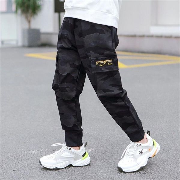 

ins baby boys trousers 3 13 years old print camouflage sports pants spring autumn boy clothes for teens, Blue