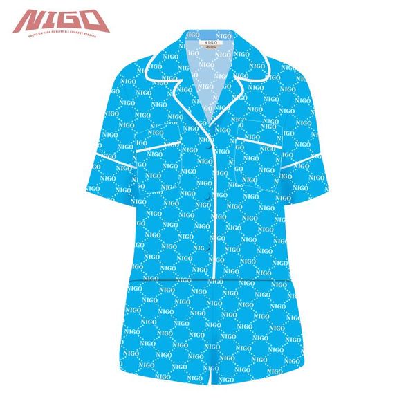 

women's t-shirt nigo f 21ss shirt + shorts set #nigo12227, White