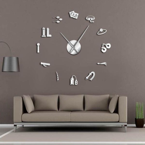 

giant wall clock shop vectorerotic intimate art role games artwork modern watch home living room decor clocks