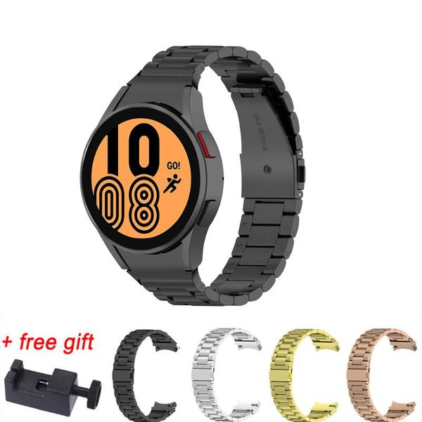 

watch bands 20mm metal watchband strap for samsung galaxy 4 44mm 40mm/watch classic 42mm 46mm stainess steel curved end bracelet, Black;brown