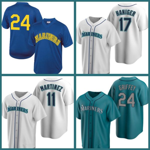 

mariners jerseys julio rodriguez mitch haniger edgar martinez baseball seattle marco gonzales kyle lewis evan white kyle seager men custom k, Blue;black