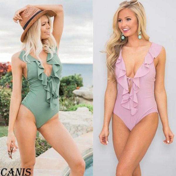 

womens one piece bandage push-up swimwear swimsuit bathing suit brazilian it one-piece suits
