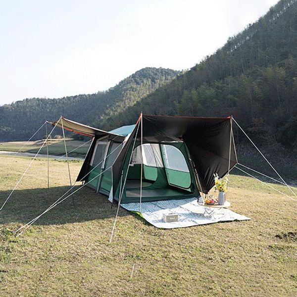 

tents and shelters 5-8 people use automatic multi-functional outdoor camping double-layer sun protection rainproof large tienda de campaÃ±a