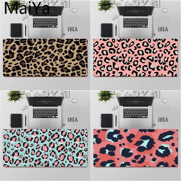 

mouse pads & wrist rests maiya leopard print art natural rubber gaming mousepad desk mat large pad keyboards