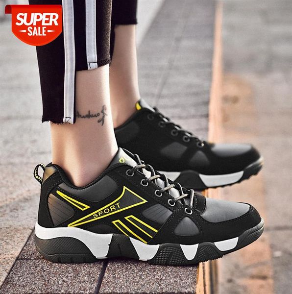 

large size leather men's shoes lace-up couple youth sports and leisure #a318