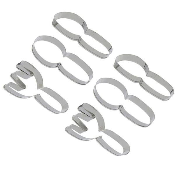 

baking moulds 6 pcs stainless steel cookies molds spoon fork shape