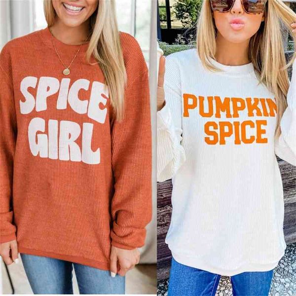 

hoodies2020 selling new large t spice girl printed long sleeved shirt women's sweater, Black