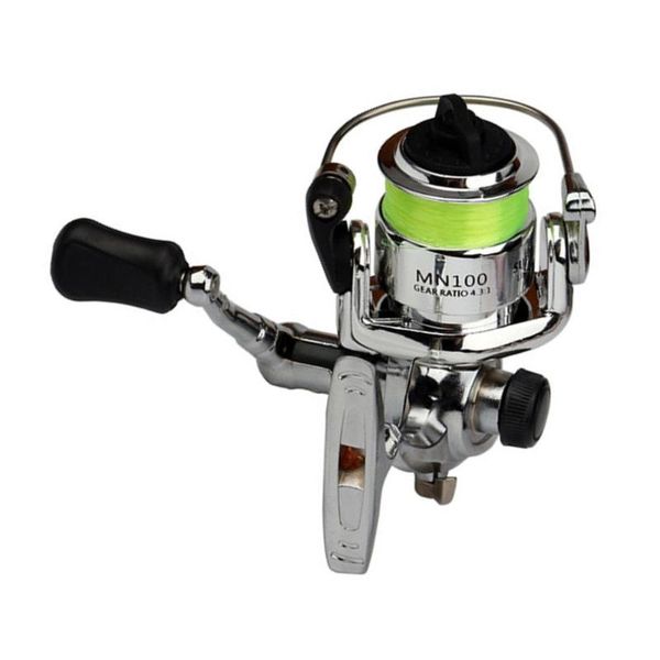 

baitcasting reels portable size high strength aluminum alloy spinning fishing reel tackle small 4.3:1 accessories
