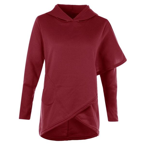 

women's hoodies & sweatshirts 2021 spring 4xl casual loose women long sleeve irregular fashion tunic wear lady female plus size, Black