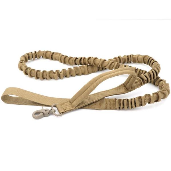 

belts strong dog leash comfortable stretch shrink outdoors combat army training quick release dogs rope for medium large, Black;brown