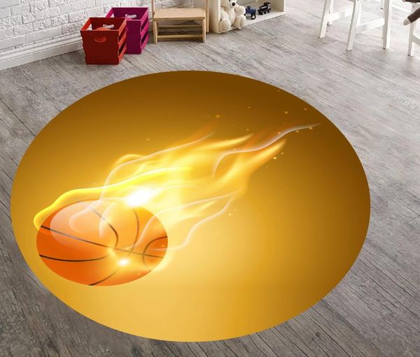 

carpets basketball world patterned round carpet, non slip floor area rug
