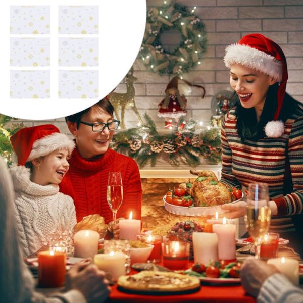 

pcs 1 set christmas theme nougat wrappers snack storage pouches (white) bags