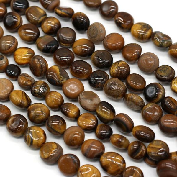 

other 10-12mm natural tiger eye stone beads irregular round spacer for jewelry making diy bracelet necklace strand handmade
