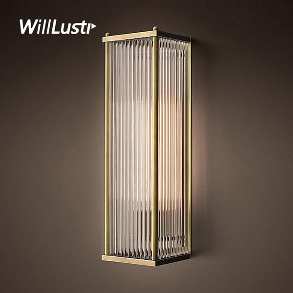

wall lamps luxury glass bar sconce gold chrome copper lamp el restaurant foyer corridor lounge balcony modern rectangle lighting