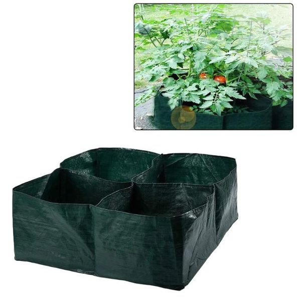 

planters & pots grow bed large planting bag raised planter container square divided garden 6 grids for multi vegetables flowers
