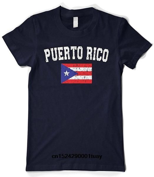 

men's t-shirts women's faded distressed puerto rico flag t-shirt, White;black