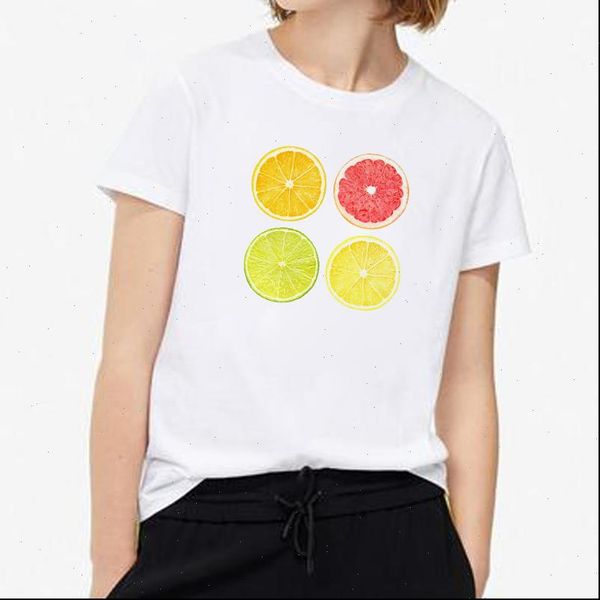 

print summer womens t shirt women shirts orange vogue cute harajuku short sleeve casual white tee