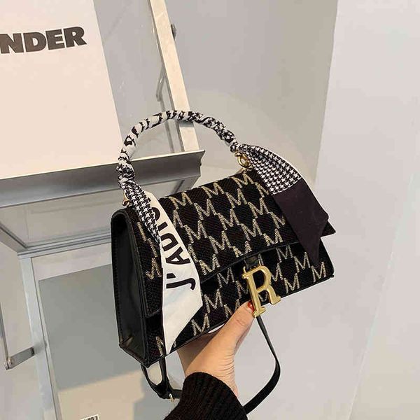 

75% off handbag factory store french portable silk scarf bag women's red ins lattice single shoulder bag