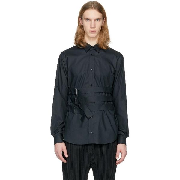 

men's casual shirts summer fashion personalized customization large size slim-fit long-sleeved cotton shirt, White;black