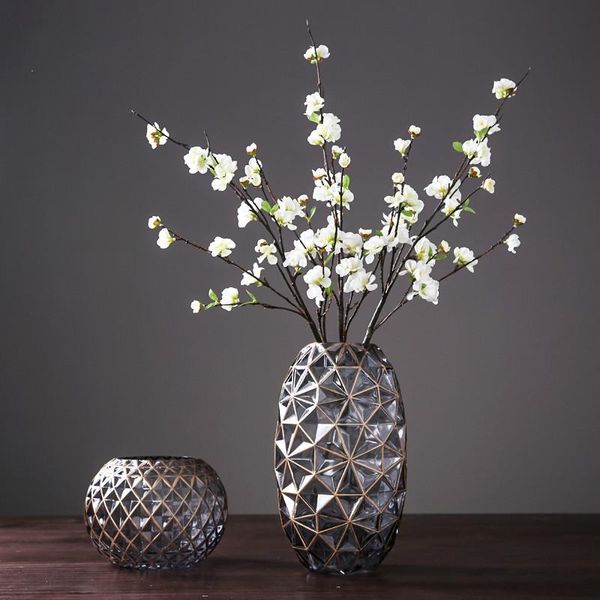 

vases american glass vase decoration home table hand-painted gold