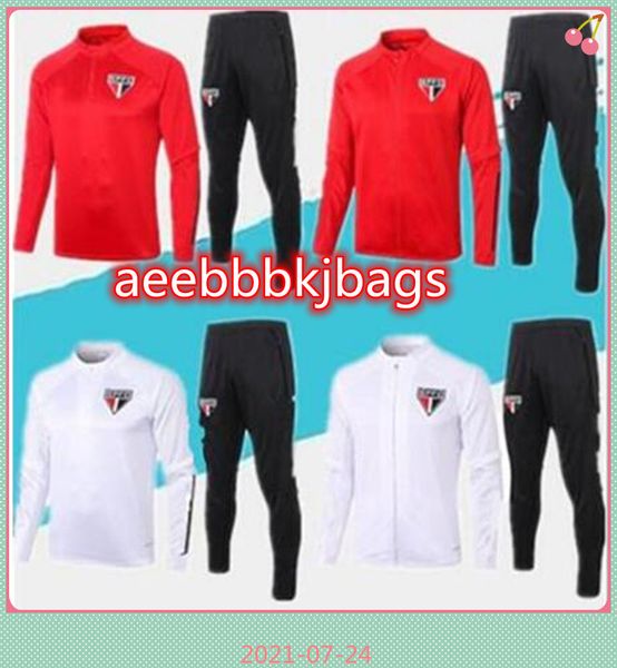 

new 2022 2021 sao paulo soccer jacket survetement chandal training suits jogging football tracksuit quality, Black